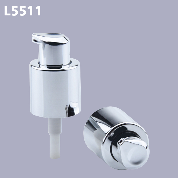 Wholesale Cosmetic Packaging Aluminum Plastic Sliver Spray Pump Foundation Dispenser 18mm Cream Pump for Bottle