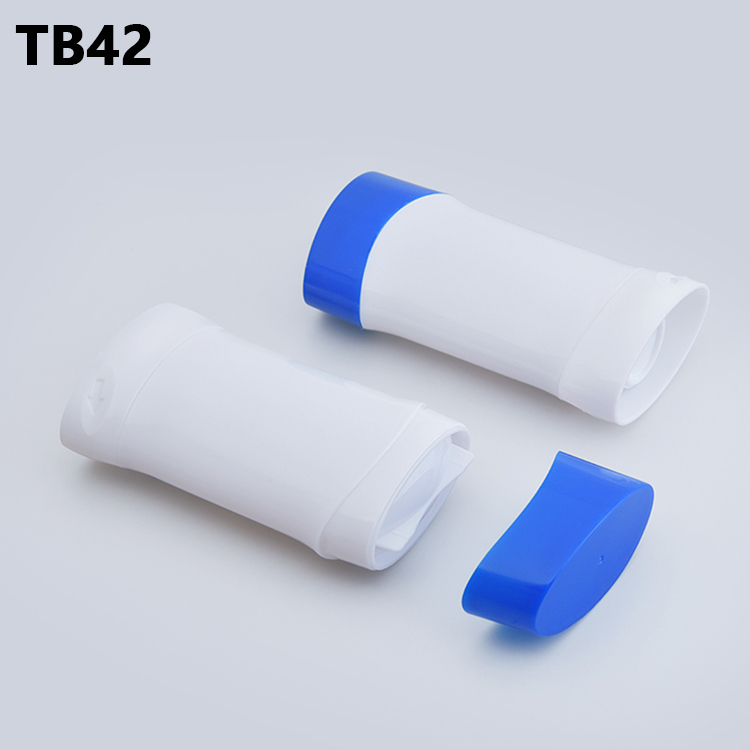 Custom Empty Oval Deodorant Stick Container Refillable Round Twist Up Tubes Packaging for Deodorant Stick
