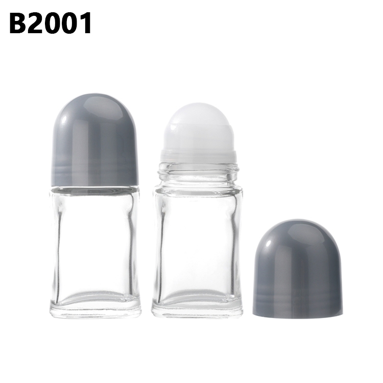 Promotion 50ml Roll on Glass Bottle,Deodorant Roll on Bottle Glass Refillable,Deodorant Glass Roll on Bottle