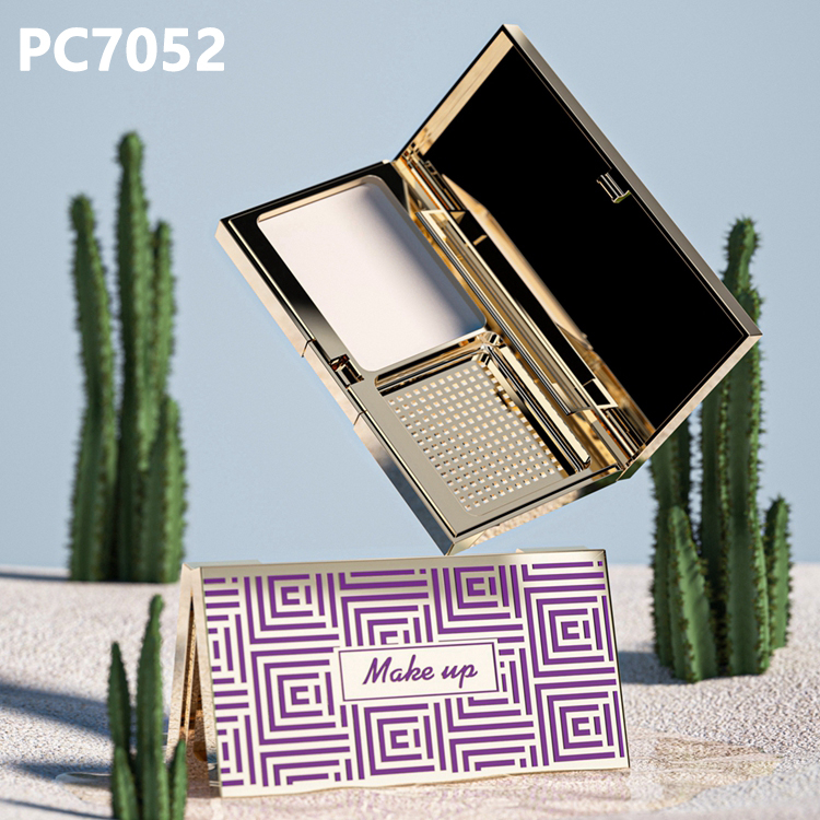 New Product Square Shape 10g ABS Cosmetic Packaging Plastic Eyeshadow Palette Case With Mirror