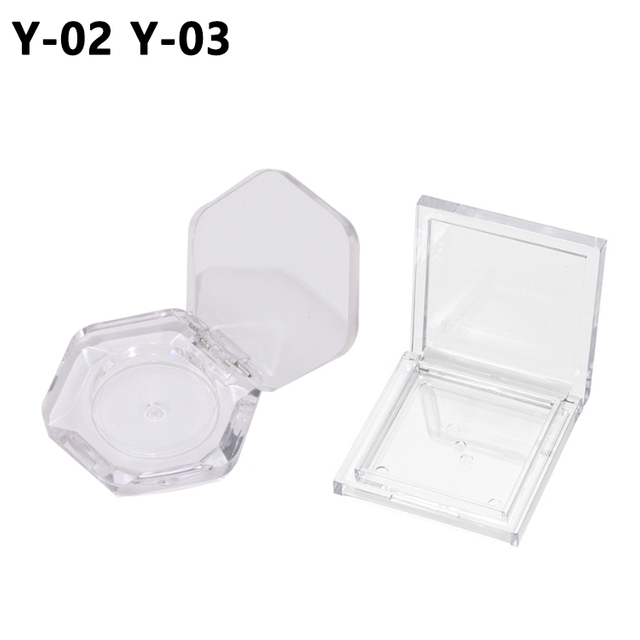 Cosmetic Blush Single Eyeshadow Case Hexagonal Square Shape Luxury 1.5g AS Powder Cosmetic Packaging