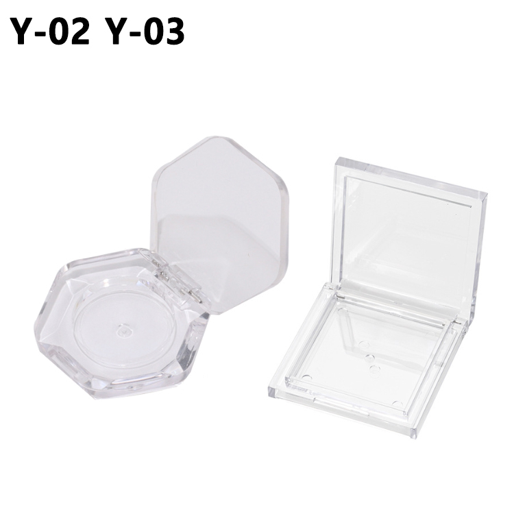 Cosmetic Blush Single Eyeshadow Case Hexagonal Square Shape Luxury 1.5g AS Powder Cosmetic Packaging
