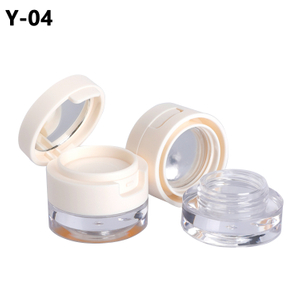 Luxury Highlighter Compact Eyeshadow Blush 3g Compact Powder Cases Plastic Cosmetic Packaging