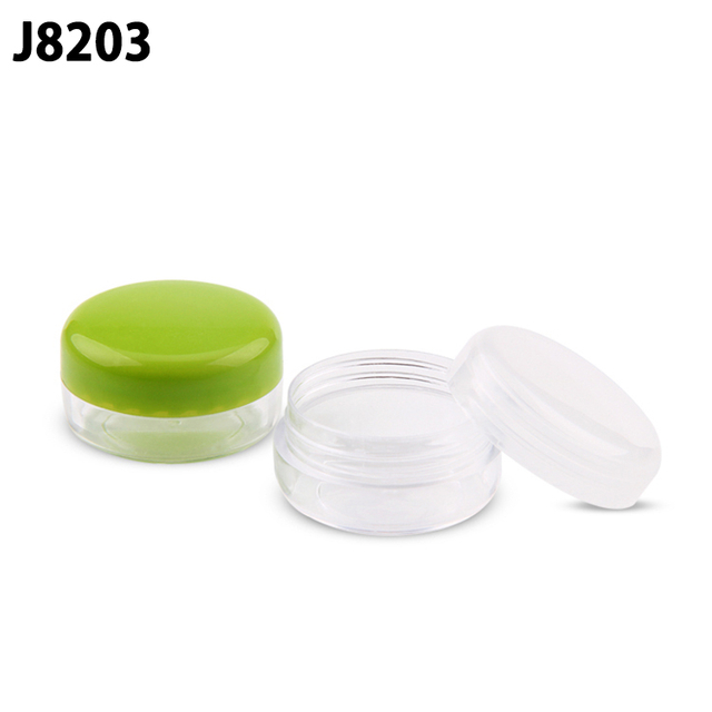 Cosmetic Packaging Factory Wholesale Fashion OEM ODM 3Ml Plastic Eco Friendly Custom High Quality Refillable Cosmetic Jar