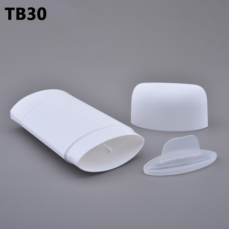 50g Pp Oval Shape Plastic Gel Empty Deodorant Stick Container,plastic Black Cosmetic Deodorant Tube Stick Containers