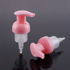Plastic 40/400 Dosage 0.8cc 1.6cc Built-in Spring High Quality Custom Printing Pump Used for Body Skin Care Wash Shampoo Frosted Matter Refillable Pink Colour Foaming Pump Bottle