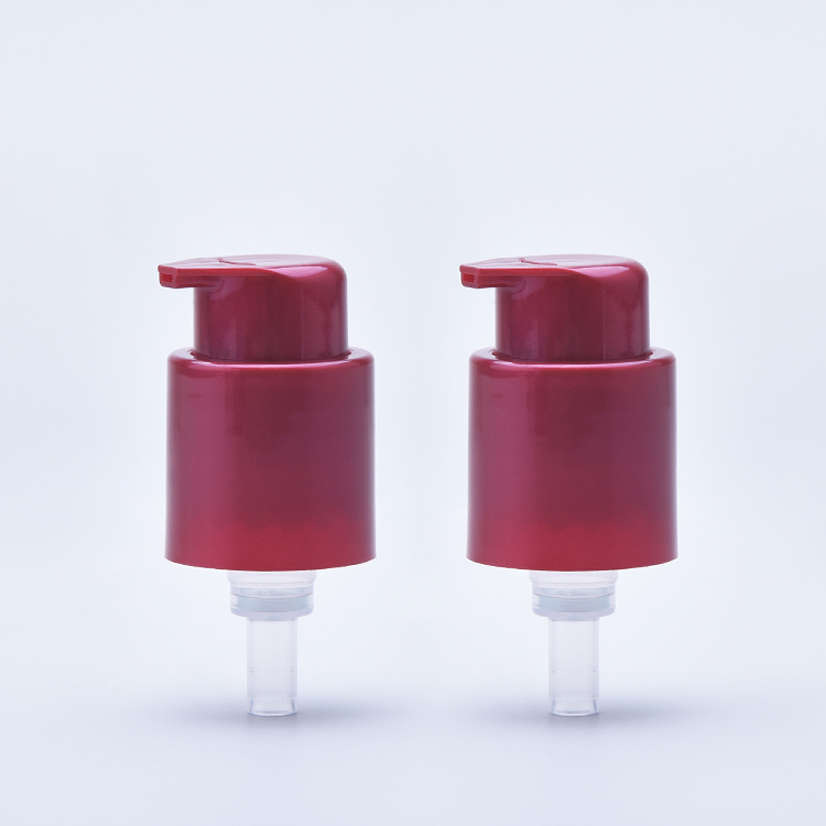 Customization Factory Plastic Dispenser Pump Cap Lotion Treatment White Red 24/410 Cream Pump