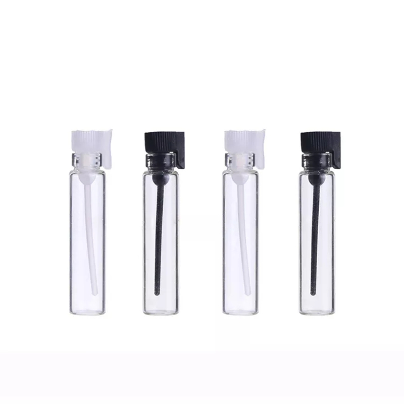 Custom Materials And Size Serum Essential Oil Multipurpose Special Design Plastic Lid Refillable Empty Mini Small Capacity 1ml 2ml 3ml Dropper Glass Essential Oil Bottle