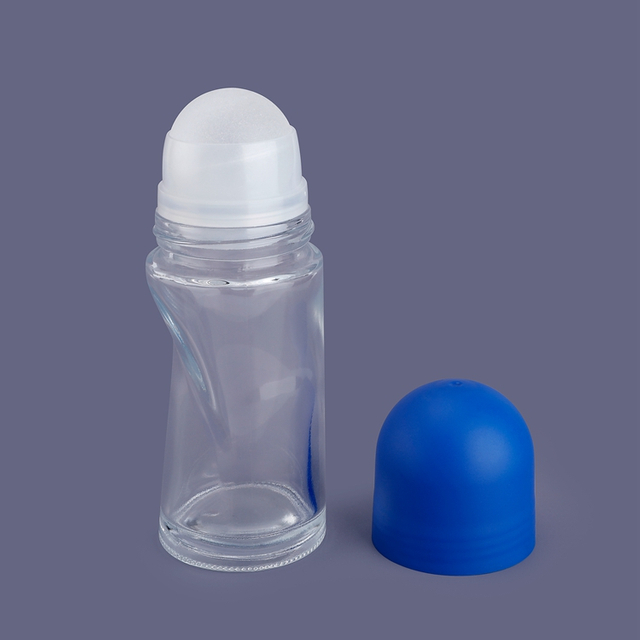 Eco-friendly Refillable New Arrivals Wholesale Private Label Free Sample Competitive Price Custom Color Empty 50ml Container Transparency Special Design Fancy Glass Roll on Bottles