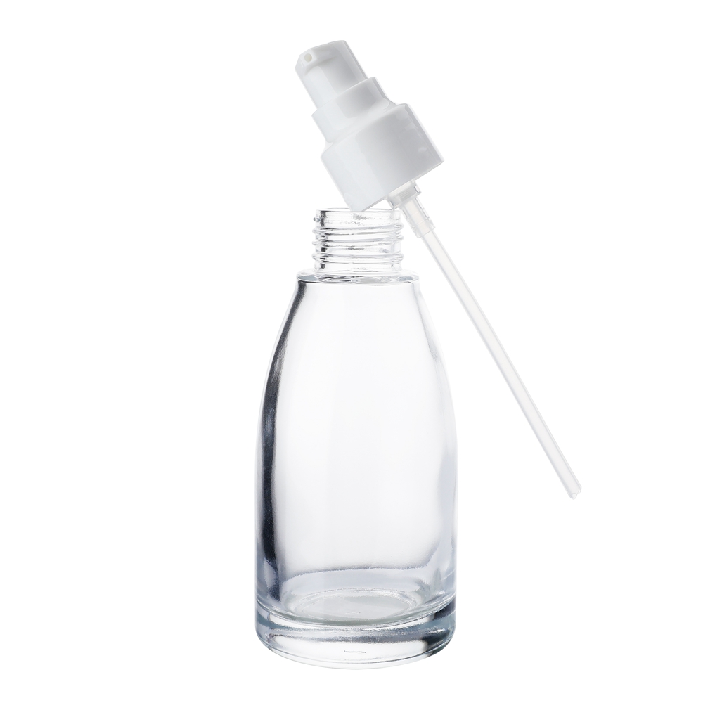 Screw Lid Custom Printing And Shape Multipurpose Perfume Essence Oil Serum Empty 30ml 50ml 100ml 120ml Transparency Glass Spray Bottles with Pump