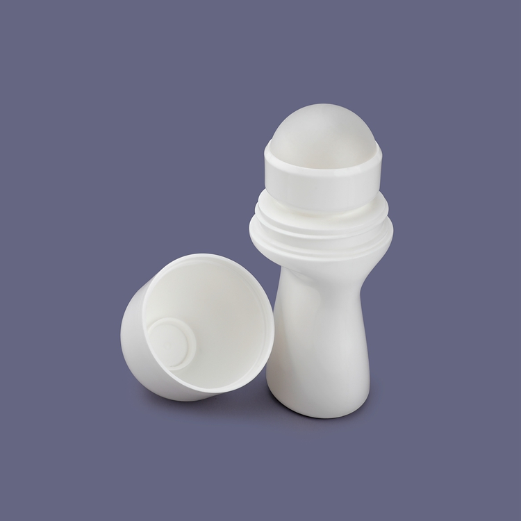 Personal Care Packaging Custom Wholesale 50 Ml Empty Round Roller Ball Bottle Pp Plastic Roll On Deodorant Bottle