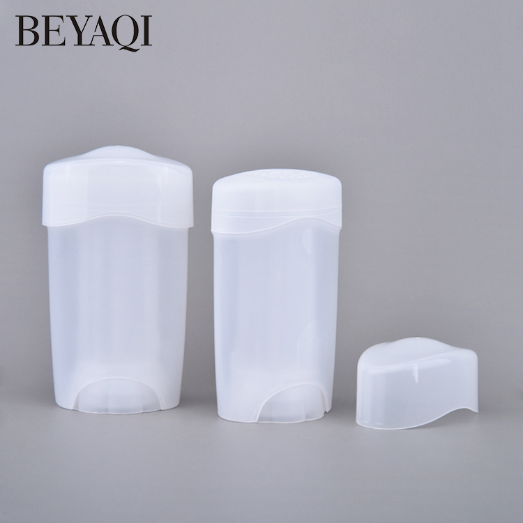 Clear Lip Gloss Container 45g Cosmetic Packaging Twist Up Deodorant Stick Tubes Flat Oval Sunscreen Stick Container Free