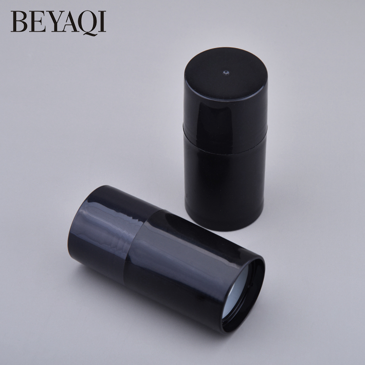 Round Twist Up Plastic Deodorant Tube 30g Black White Clear PP PE Empty Plastic Deodorant Stick Container