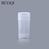 80g Oval Shape Empty Gel Refillable Deodorant Stick Container Twist Up Tube Sustainable Cosmetic Packaging