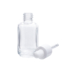 Premium Quality Liquid Clear 30 Ml Flat Shoulder Cylinder Glass Dropper Bottle for Serum Essential Oil