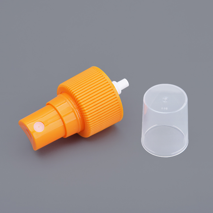 Customized Fine Orange Sprayer Liquid Mist Sprayer Nozzle Press Spray Head for Bottles Plastic Sprayer