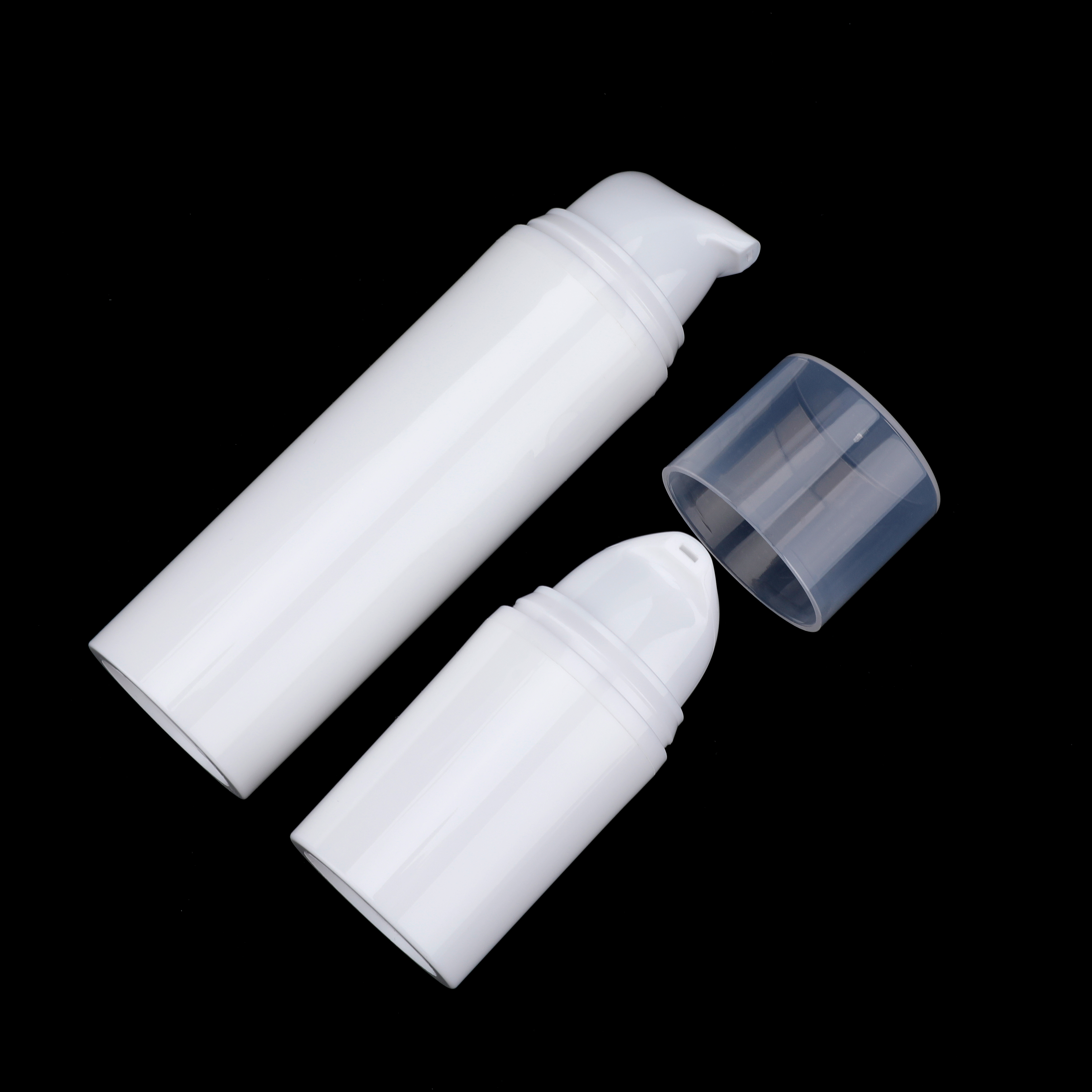 Vacuum 15ml 30 Ml 50ml PP PE Small Quantity Dispenser Press Airless Plastic Bottles