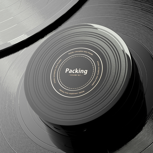 Eco-friendly Round Shape Compact Powder Case ABS 10g Compact Powder Case With Mirror