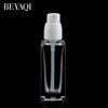 Custom Logo Luxury 15ml 20ml 30ml 40ml Empty Square Clear Transparent Frosted Foundation Glass Lotion Bottle