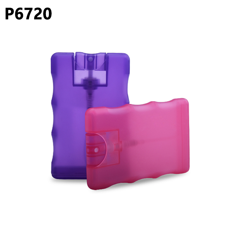 Factory Non Spill Custom Liquid OEM ODM 20ml Wholesale Empty Portable Plastic Credit Card Perfume Sprayer 