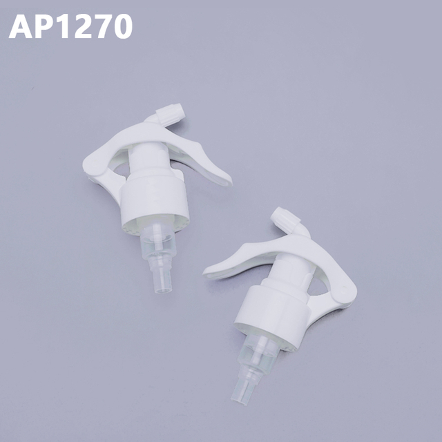Free Sample Chemical Resistant 28/410 All Plastic Mini Trigger Sprayer White Mini Trigger Sprayer 