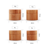 Cosmetic Packaging Wholesale 5g 8g 15g 20g 30g 50g 100g 150g 200g 250g Pp Bamboo Cosmetic Jars with Bamboo Lid 