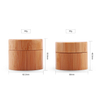 High Quality Glass Storage Jar Bamboo Lid Face Cream 30g 50g Bamboo Cosmetic PP Glass inside Jar with Bamboo Lid 