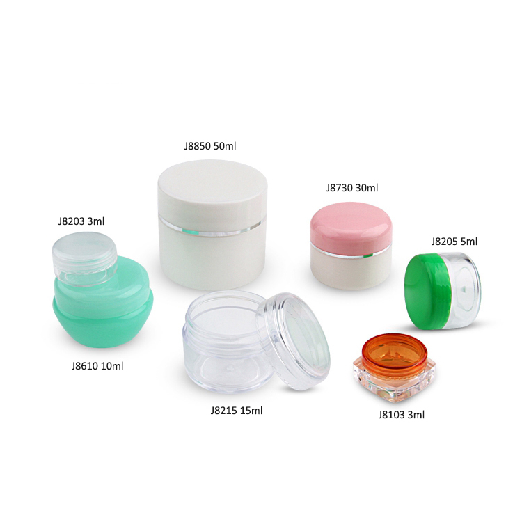 Skincare Packaging Factory Wholesale Custom Fashion Factory OEM ODM Refillable Plastic High Quality Luxury Plastic Cosmetic Jar 10G With Lid