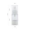 Manufacture Custom Cosmetic Packaging Wholesale 15ml 30ml White Plastic Airless Spray Bottle 50ml