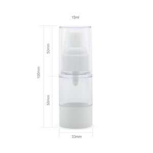 Manufacture Custom Cosmetic Packaging Wholesale 15ml 30ml White Plastic Airless Spray Bottle 50ml