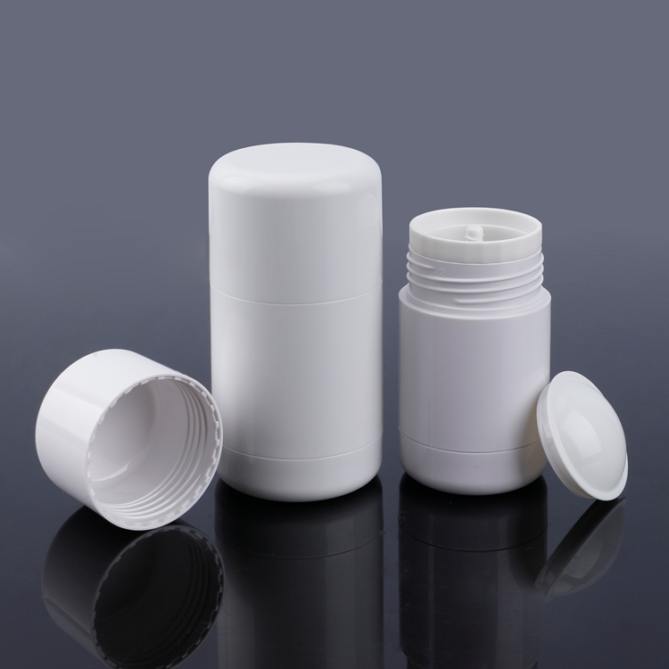 Fashionable Colorful Cheap Wholesale Multifunctional Biodegradable Empty Plastic 30g 50g Round Refillable Twist Up Deodorant Stick Container Eco