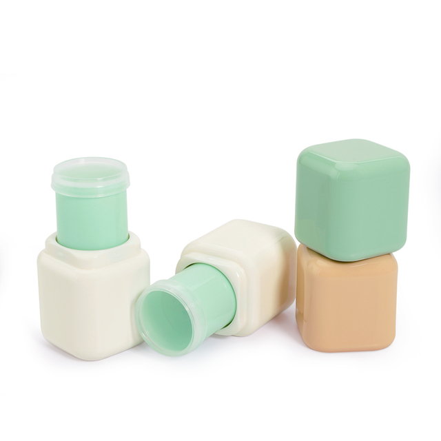 Luxury Small Ring Deodorant Stick Container with Push-Up Packaging Tube And Screw Cap Custom Screen Printing for Skin Care