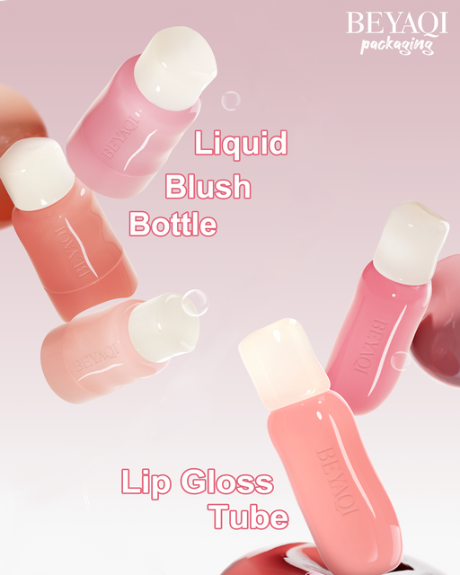 Empty Liquid Blush Tube Push Bottom Squeeze Out Liquid Blush Drop Bottle&Cosmetics Lip Gloss Tube