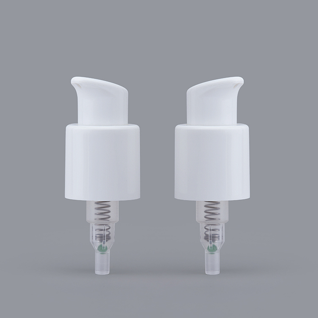 Ningbo Factory Portable OEM Printing Reusable 24/410 Plastic Cream Treatment Pump Dispenser for Foundation Essential Oil