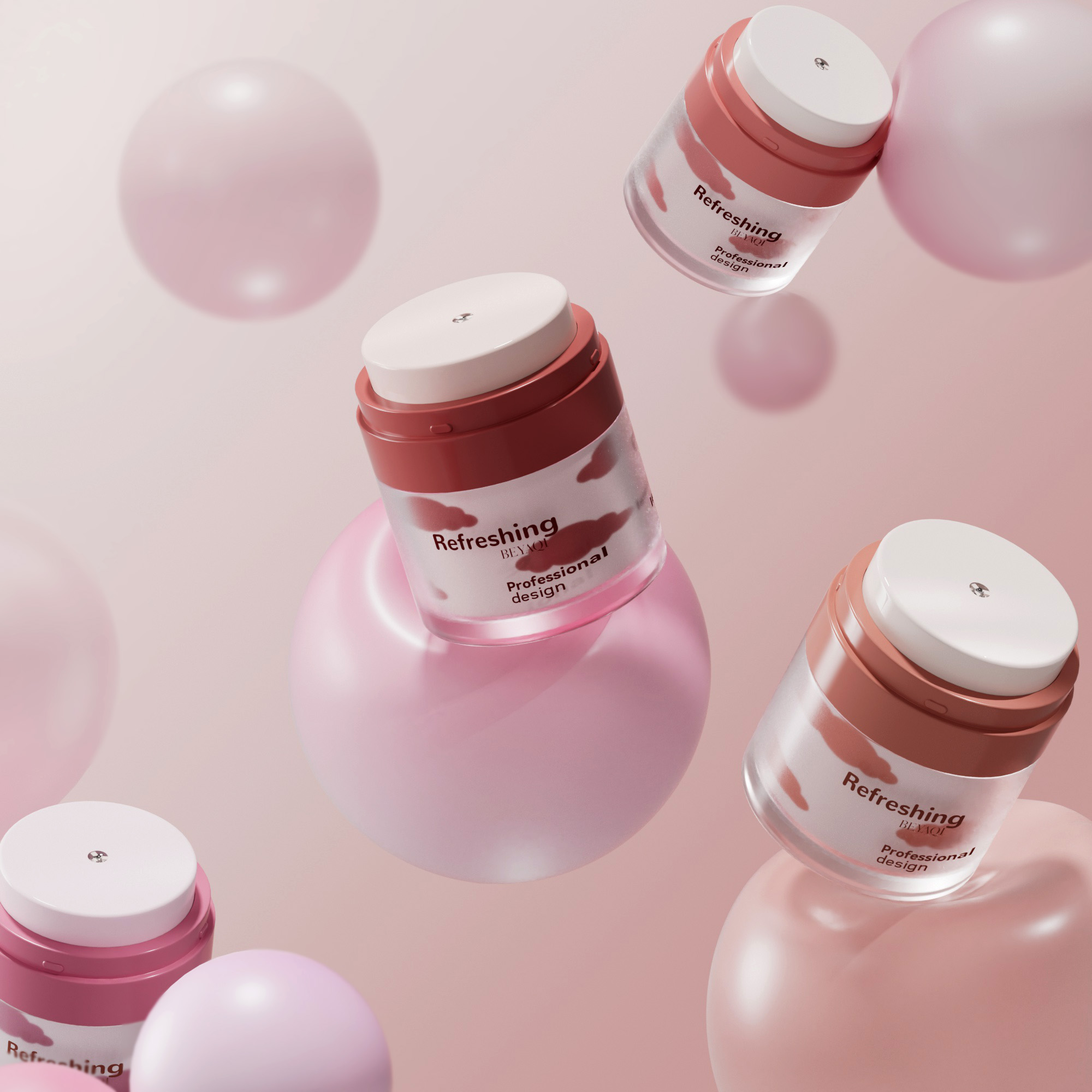 Refillable Cream 50ml 30ml 15ml Airless Jar Moisturizer Packaging,baby Moisturizer Skincare Airless Jar 50mls Matte White