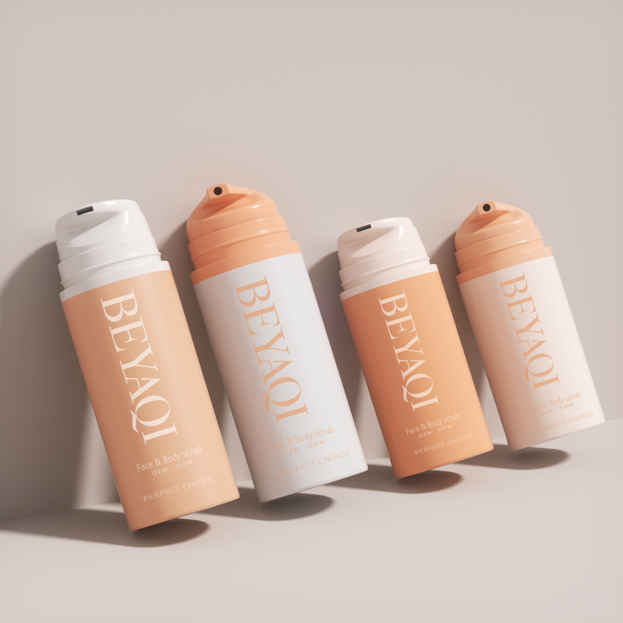 50ml 100ml Custom Logo Empty Skin Serum Lotion Foam Dispenser Face Cream White Airless Bottle,Cylinder 150ml Airless Pump Bottle