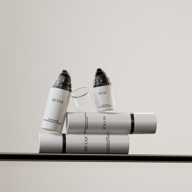 Eye Cream Lotion Skin Care Airless Pump Bottle Portable Refillable 15ml 30ml 50ml Twist Plastic Lotion Bottle Customized Color