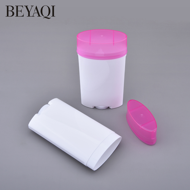 50g 80g PP Plastic Bottle Refillable Empty Deodorant Stick Container with Screen Printing for Gel Deodorant