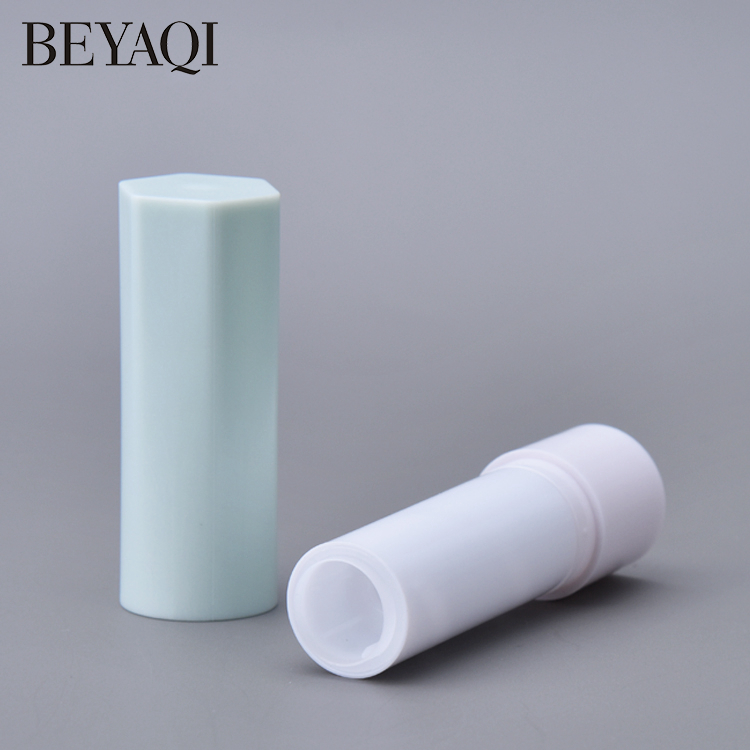 Factory Wholesale Hexagon Shape Luxury 4.5g 4.8g Empty Jelly Lipstick Deodorant Tube Packaging Foundation Stick Container