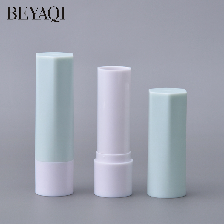 Factory Wholesale Hexagon Shape Luxury 4.5g 4.8g Empty Jelly Lipstick Deodorant Tube Packaging Foundation Stick Container