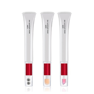 Wholesale 10ml 20ml Lipstick Containers Soft Squeeze PE Tubes with Brush Applicator for Lip Oil Gloss Packaging