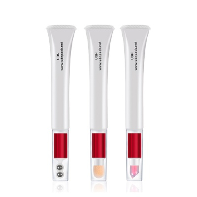 Wholesale 10ml 20ml Lipstick Containers Soft Squeeze PE Tubes with Brush Applicator for Lip Oil Gloss Packaging