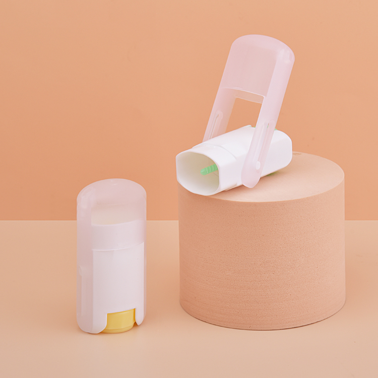 Wholesale Small Size Portable Custom 10g Rotating Fragrance Solid Plastic Stick Deodorant Stick Bottle Twist up Sunscreen Stick