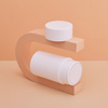 Empty PS PP ABS Plastic Baby Talcum Powder Bottle 80g with Twist Sifter Cap Loose Powder Container Custom Logo Packaging