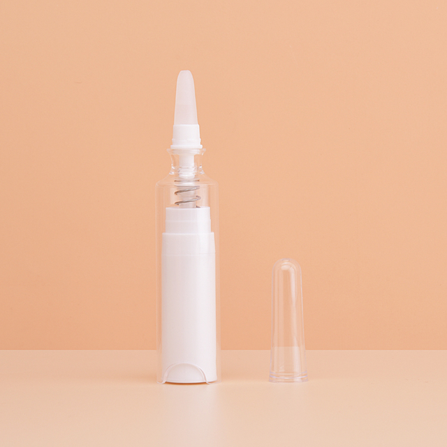 Cosmetics 5ml 10ml Airless Eye Serum Ampoule Bottle Syringe Plastic Skincare Essence Cream Oil Roller Massage Bottle Applicator