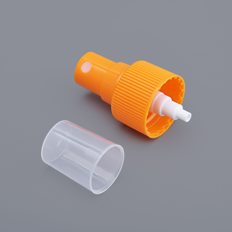 Customized Fine Orange Sprayer Liquid Mist Sprayer Nozzle Press Spray Head for Bottles Plastic Sprayer