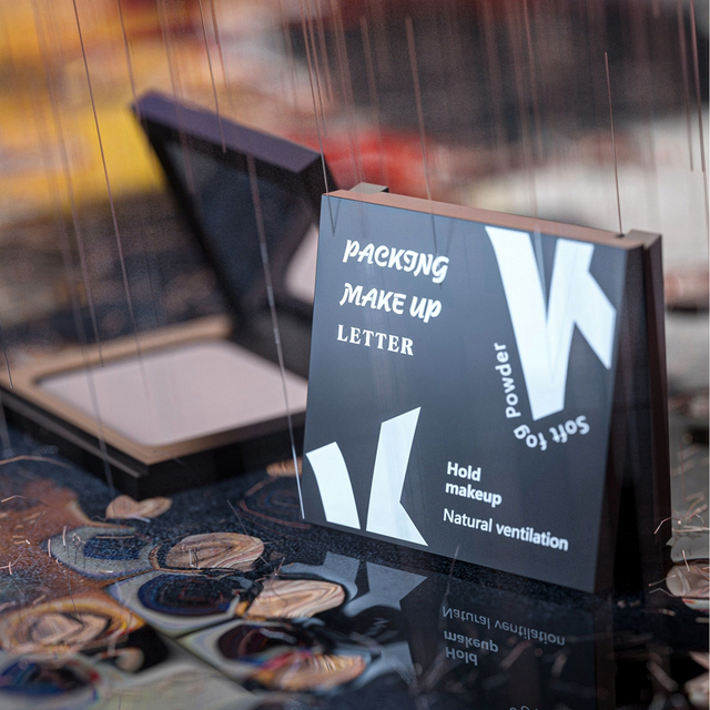 Wholesale Private Label New Arrivals ABS 7g Single High Quality Square Shape Eyeshadow Case With Mirror