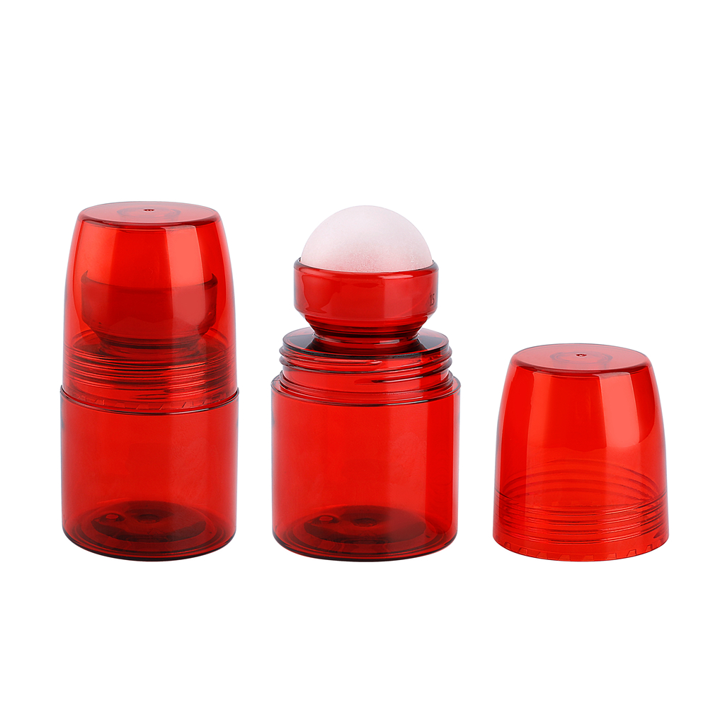 70ml Red Empty Refillable Deodorants Lotions Roll On Plastic Bottles for Serum Perfume,perfume Oil Bottles with Roll on Refill