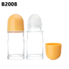 Eco Friendly Wholesale 50ml Glass Cosmetic Perfume Rollon Bottle,Clear Essential Oils Roller Bottle with Plastic Cap