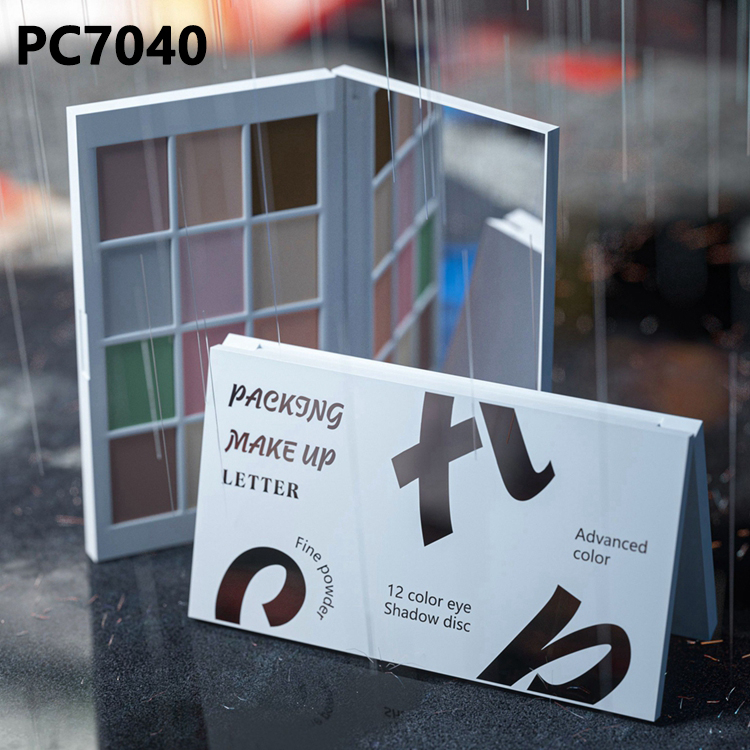 12 Colors Exquisite Eyebrow Powder ABS 1.3g*12 Aesthetic Eyeshadow Case With Mirror Cosmetic Packaging